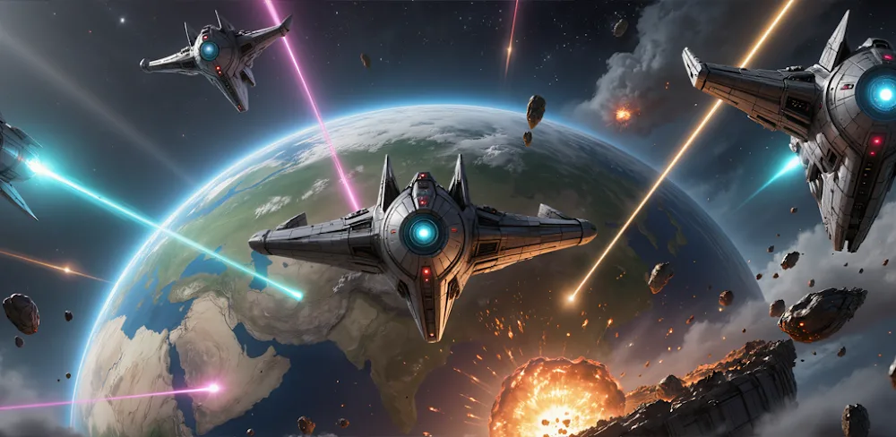 Super Space Destroyer v1.1.0.1 MOD APK (Menu, God Mode)