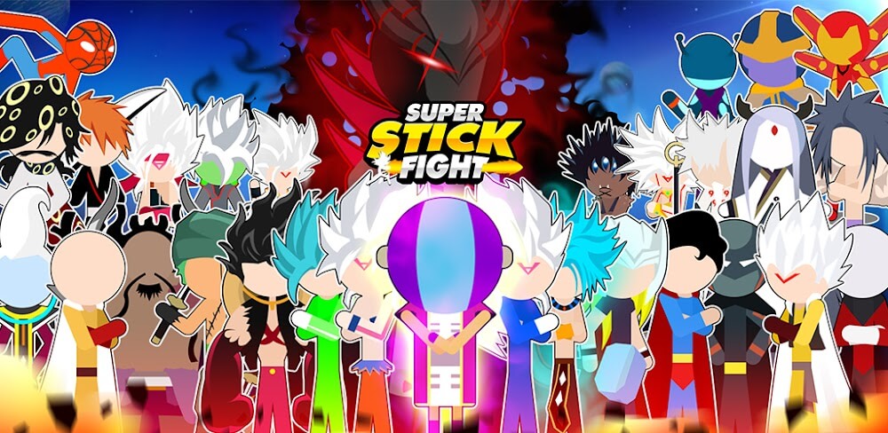 Super Stick Fight AllStar Hero v4.6 MOD APK (Unlimited Card/Keys)