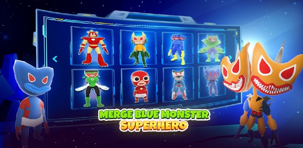 Superhero Blue Monster Color v1.1.0.48 MOD APK (Free Rewards)