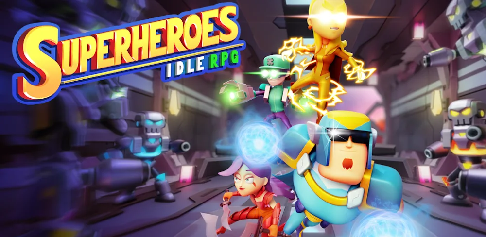 Superheroes Idle RPG League v1.1.0.4 MOD APK (God Mode, High Damage)