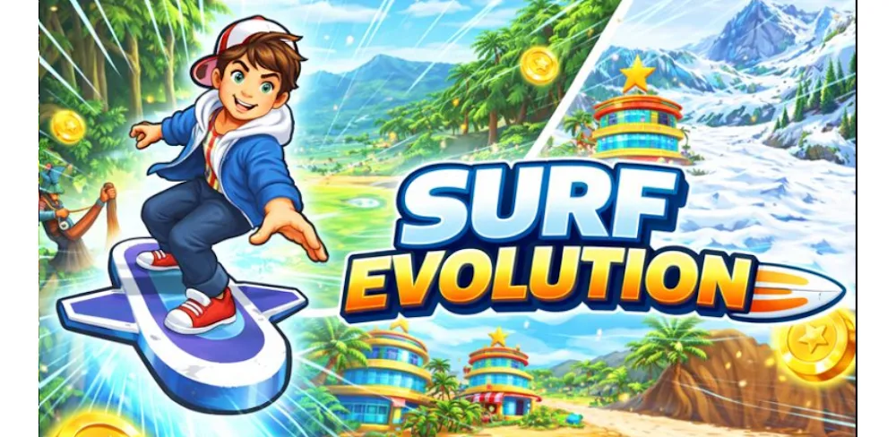 Surf Evolution v1.1.0.10 MOD APK (Unlimited Money)