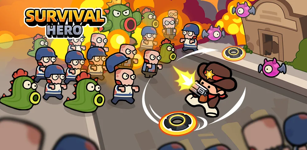 Survival Hero v1.1.0.63 MOD APK (Unlimited Gold, High Healh, Player Speed)