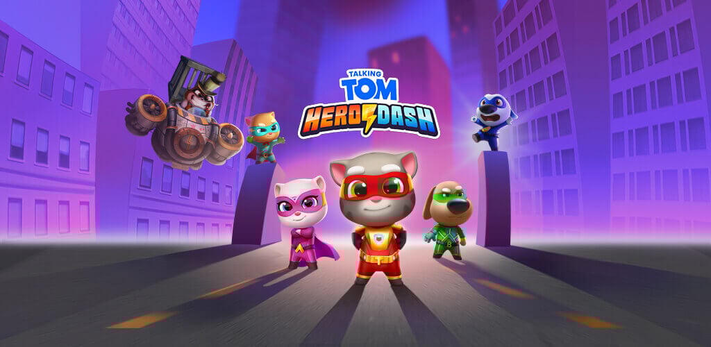 Talking Tom Hero Dash v26.26.1.11.10907 MOD APK (Free Shopping)