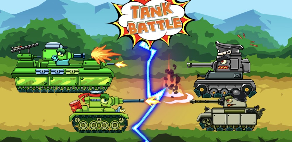 Tank Battle: Tanks War 2D MOD APK v6.6.7.9 (Dumb Enemy)