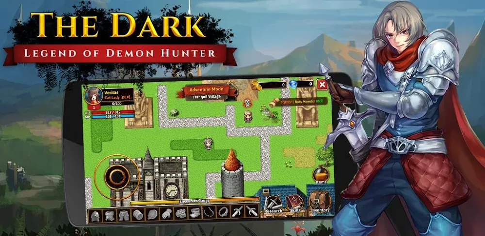 The Dark RPG: 2D Roguelike Pro v2.2.0.4 MOD APK (Dumb Enemy, Unlimited Diamonds)