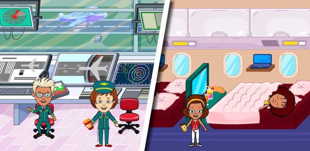 Tizi Town – My Airport Games v3.3.0.3 MOD APK (Unlocked Clothes)