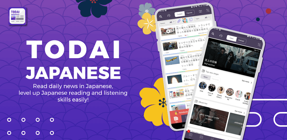 TODAI: Easy Japanese News v5.5.3.8 MOD APK (Premium Unlocked)