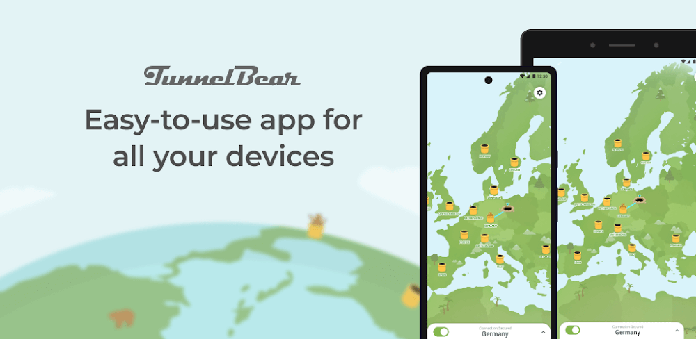 TunnelBear VPN v4.4.9.4 MOD APK (Premium Unlocked)