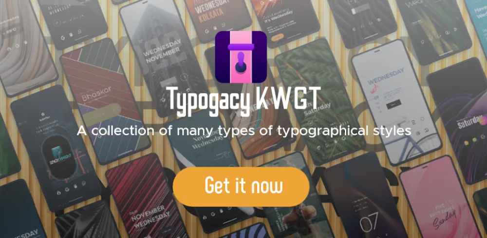 Typogacy KWGT v1.1.9.2 MOD APK (Full Version)