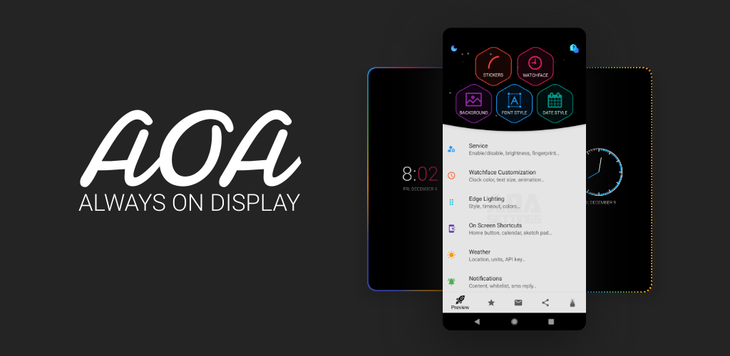 AOA: Always on Display v7.7.2.7 MOD APK (Pro Unlocked)