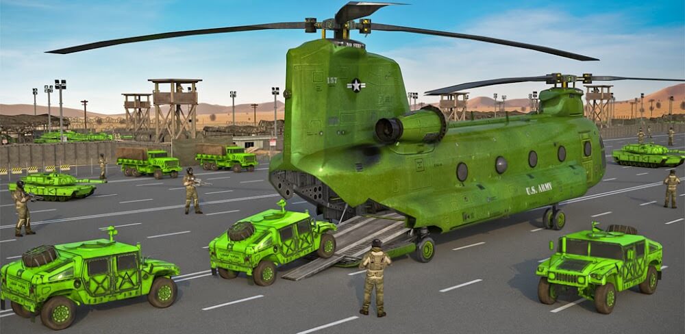 US Army Cargo Truck Games 3d v0.10 MOD APK (Unlock All Levels)