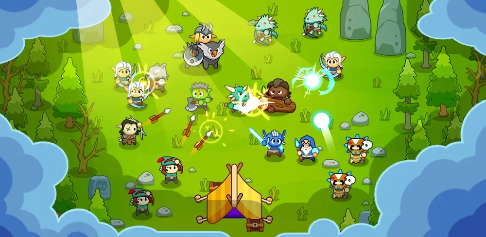 Warrior What?! v1.1.2.78 MOD APK (Menu, Unlimited Warriors, Infinite Mana, High Speed)