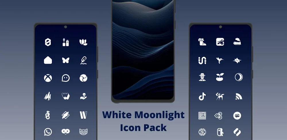 White Moonlight – Icon Pack v6.4 APK (Full Version)