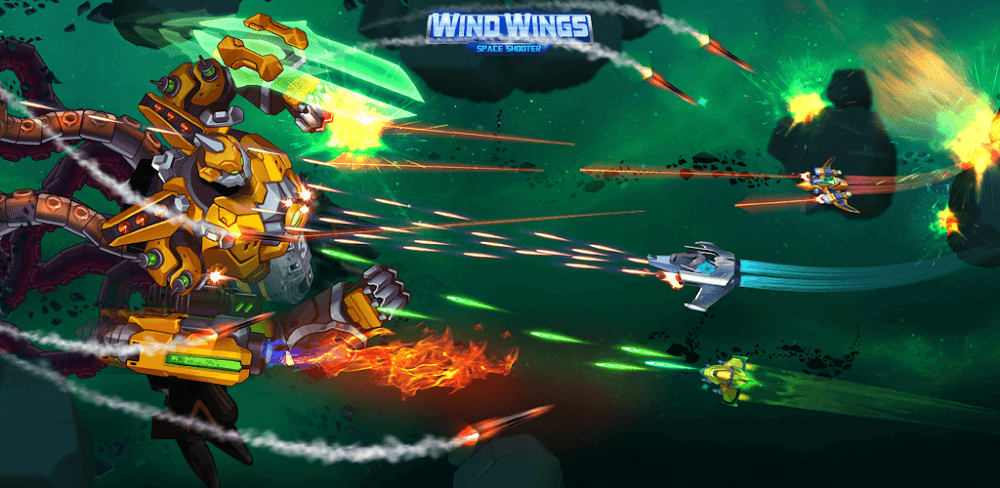 WindWings: Space Shooter MOD APK v1.1.3.116 (Menu, Money, God Mode)