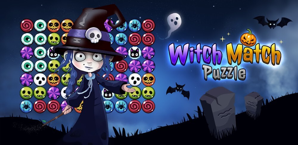 Witch Match Puzzle MOD APK v25.25.1119.00 (Unlimited Boosters/Money)