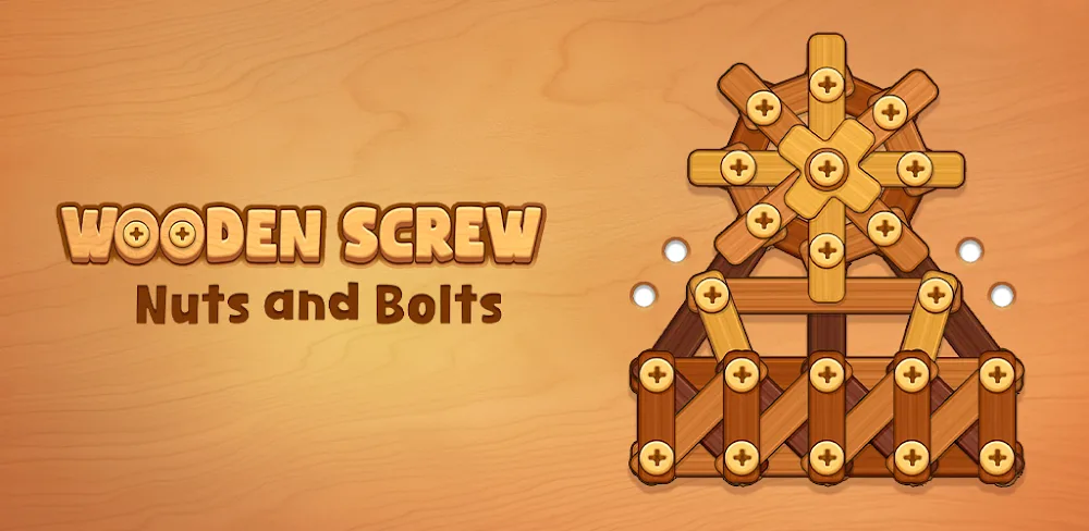 Wooden Screw: Nuts and Bolts v1.1.7.8 MOD APK (Unlimited Tickets, Gold, Remove Ads)