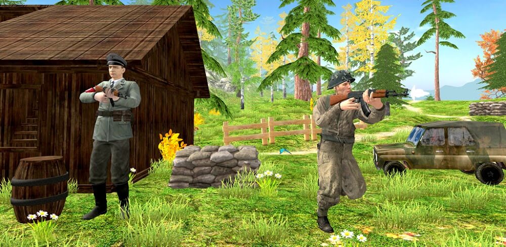 World War Firing Squad v1.45 MOD APK (God Mode, Dumb Enemy)