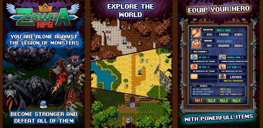 Zawia RPG v1.1.2.1.67 MOD APK (Menu Money, God Mode)