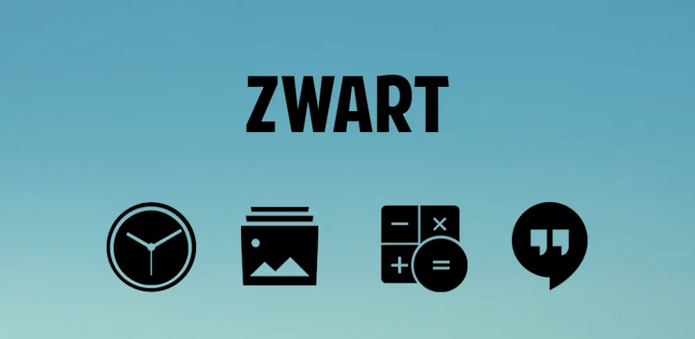 Zwart – Black Icon Pack v25.25.0.51 APK (Latest Version)