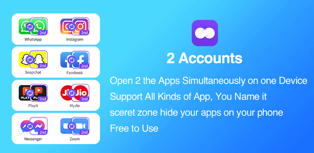 2Accounts v4.4.7.2 MOD APK (Premium Unlocked)