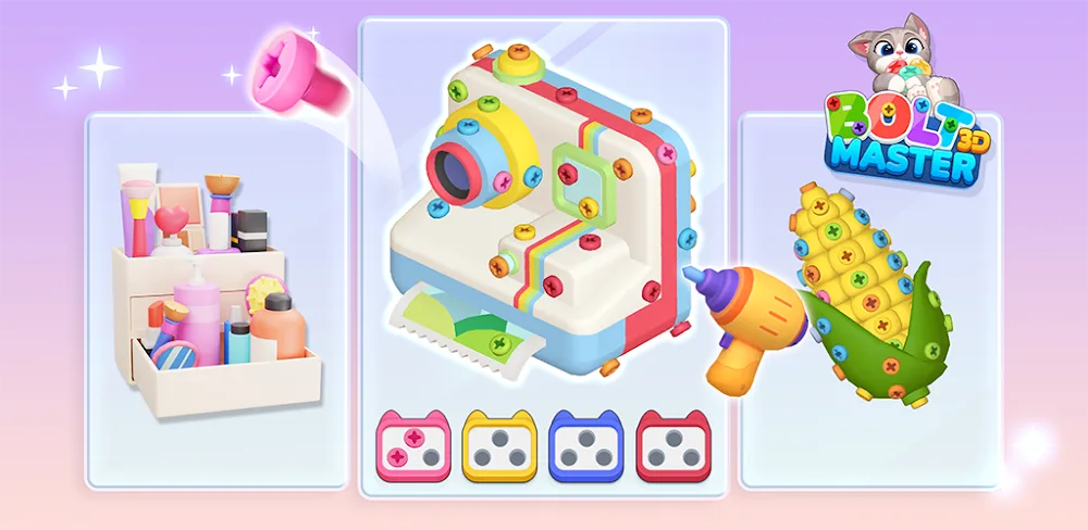 3D Bolt Master v1.1.3.5 MOD APK (Menu, Free Purchase)