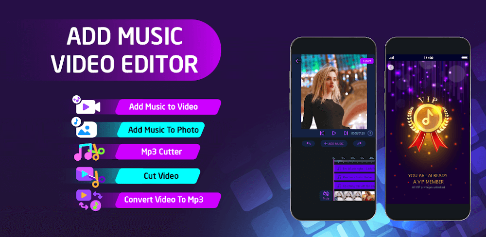 Add Music To Video Editor v3.3.0.6 MOD APK (Premium Unlocked)