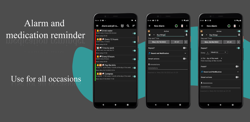 Alarm And Pill Reminder v1.42 MOD APK (Premium Unlocked)