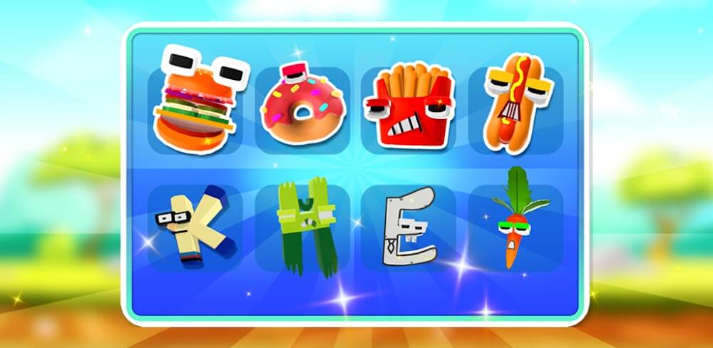 Merge Alphabet Food Battle v1.14 MOD APK (Free Rewards)