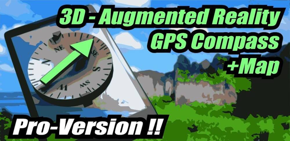 AR GPS Compass Map 3D Pro v1.1.8.6 APK (PAID/Patched)
