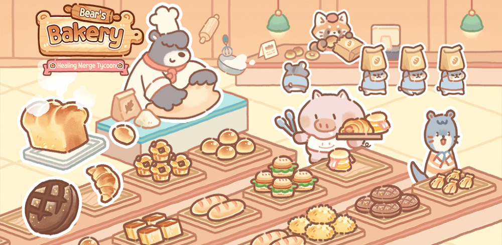 Bear Bakery v1.1.2.34 MOD APK (No Cooldown, Free VIP)