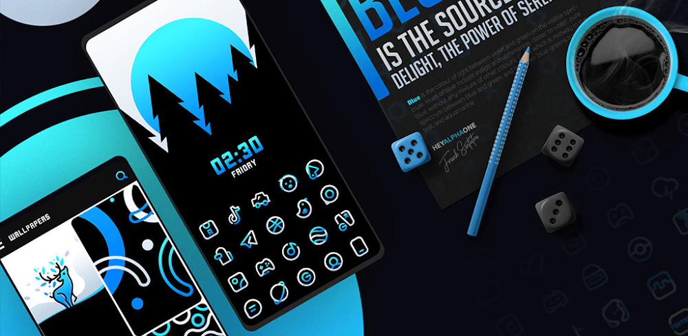 BlueLine IconPack v4.1 APK (Full Version)