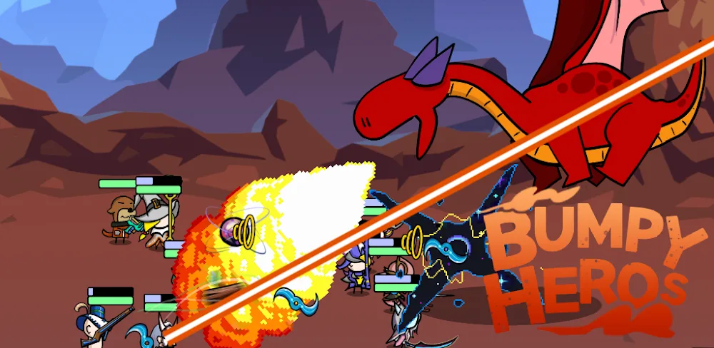 Bumpy Heros v55 MOD APK (Damage, Defense Multiplier, God Mode)
