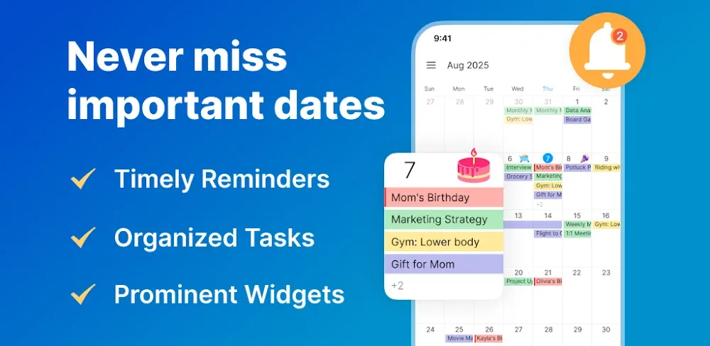 Calendar Planner v2.2.07.08.0331 MOD APK (VIP Unlocked)