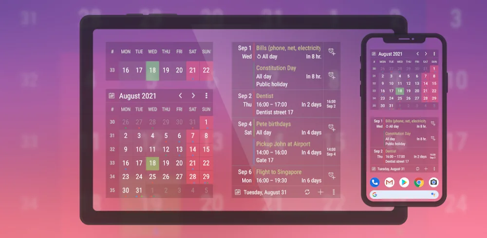 Calendar Widget v2026.2026.03.07-307 MOD APK (Premium Unlocked)