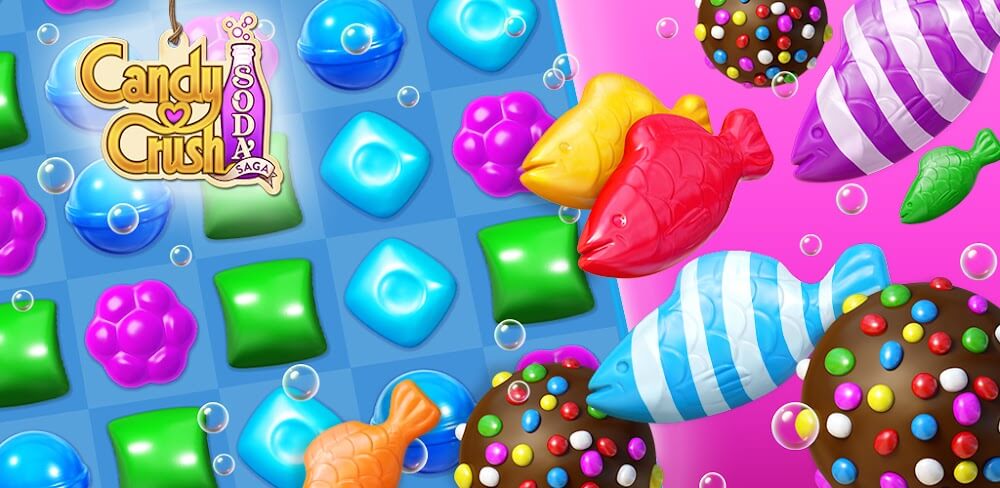 Candy Crush Soda Saga v1.1.315.3 MOD APK (Many Moves, Unlocked)