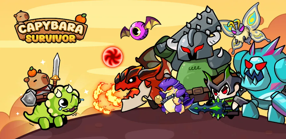 Capybara Survivor: Idle Battle v1.1.0.13.01.02 MOD APK (Damage & Defense Multiplier, Unlimited Currency)