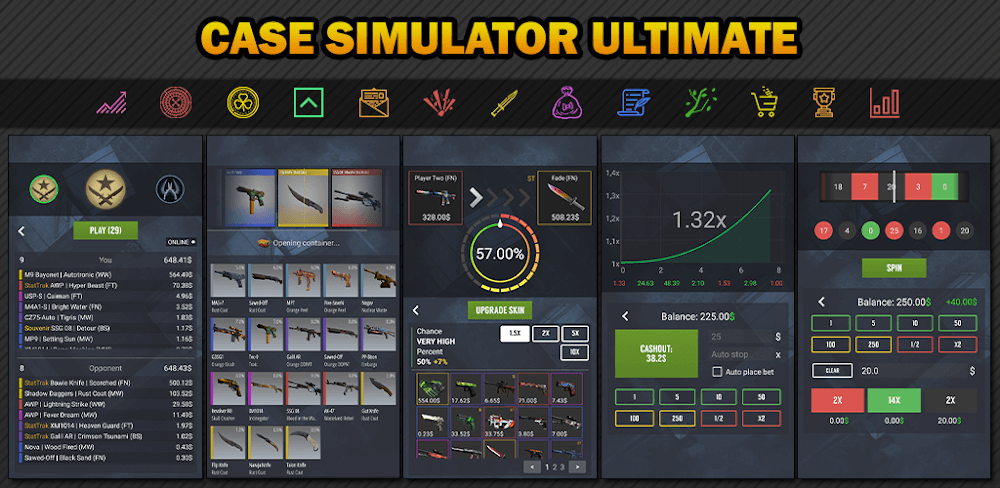 Case Simulator Ultimate MOD APK v12.4 (Free Unlock Case)