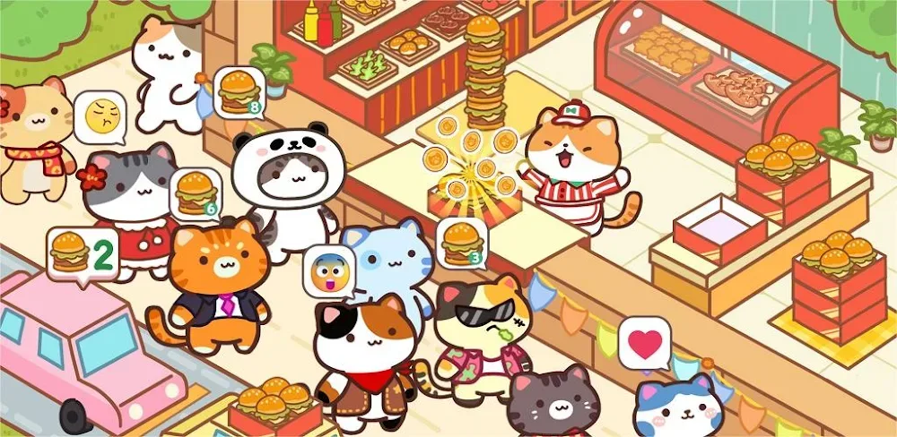 Cat Cooking Bar v1.1.23.2 MOD APK (Menu, Unlimited Diamonds, Free Upgrade)