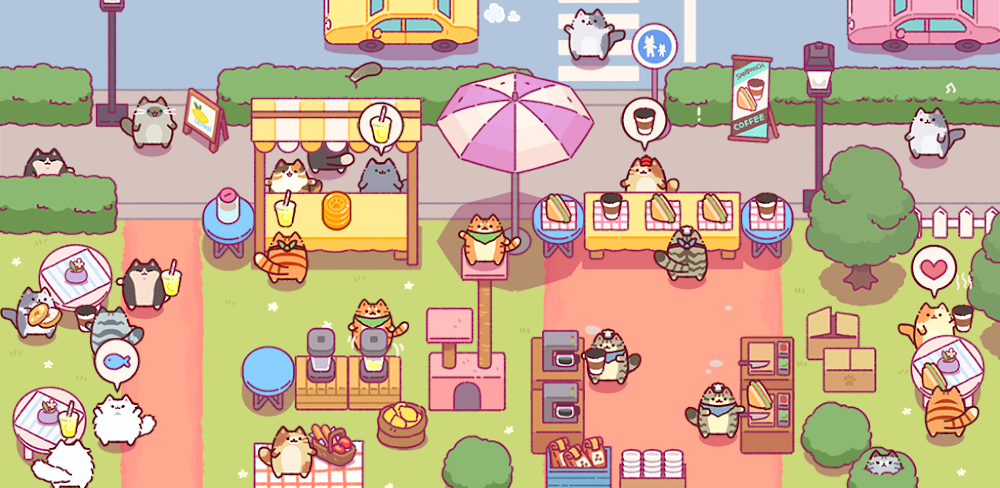 Cat Snack Bar v1.1.0.211 MOD APK (Unlimited Gems, Cooking No CD)