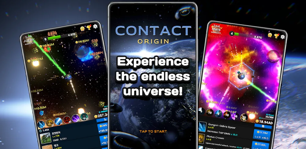 Contact Origin: Idle RPG v1.1.9.0 MOD APK (Unlimited Gold, Diamonds, Game Speed)