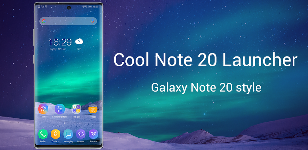 Cool Note20 Launcher v10.6 MOD APK (Premium Unlocked)