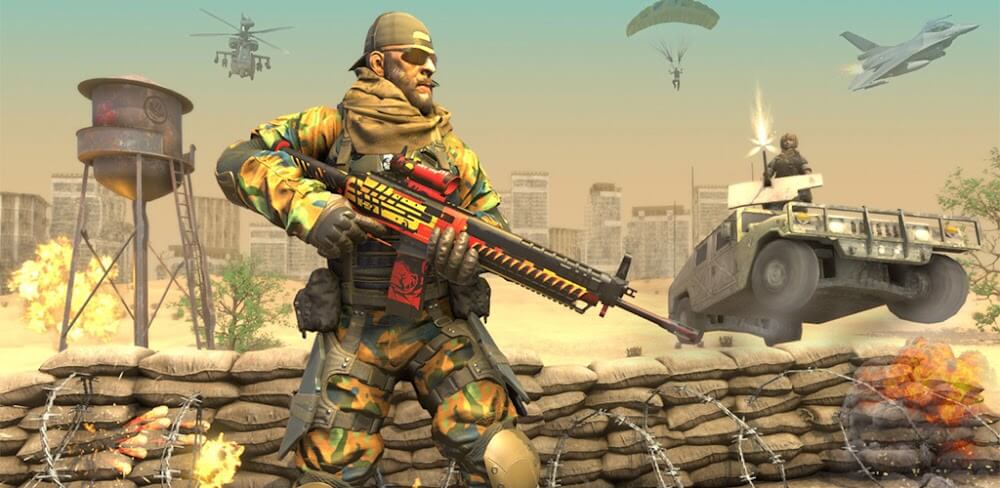 Counter Terrorist Strike 3D v2.8 MOD APK (God Mode, Dumb Enemy)