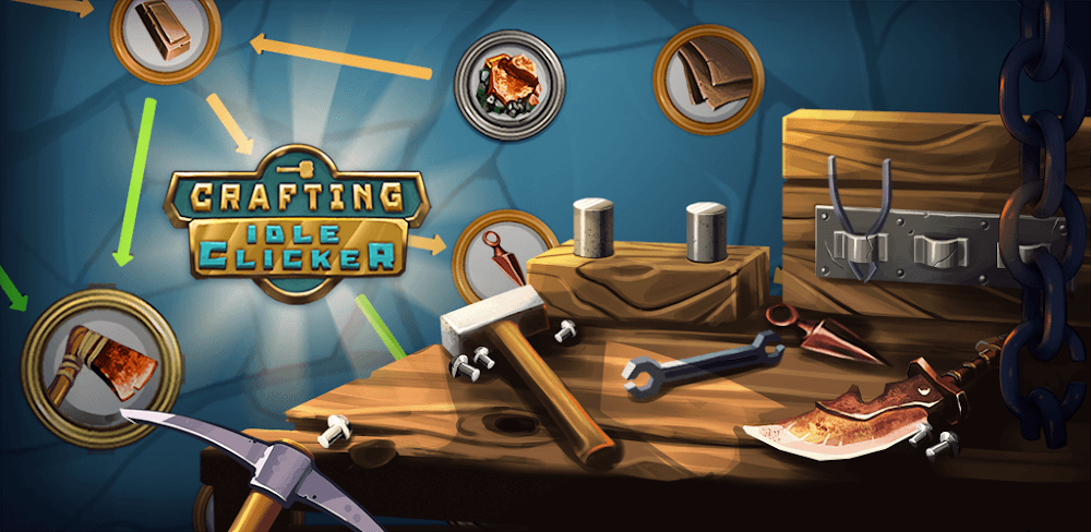 Crafting Idle Clicker v9.9.1.3 MOD APK (Sell x100, Unlimited Time Warp Boosts)