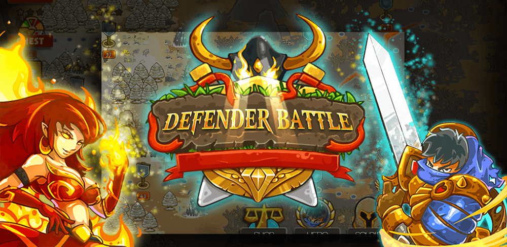 Defender Battle v1.3 MOD APK (Unlimited Money, Menu)