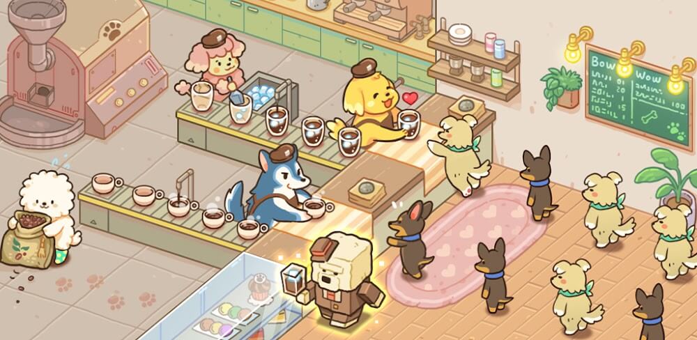 Dog Cafe Tycoon v1.1.0.30 MOD APK (Unlimited Gems, Vip Enabled)