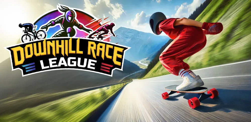 Downhill Race League v0.0.13.0 MOD APK (Menu, Unlimited Coins, Gems, Tickets)