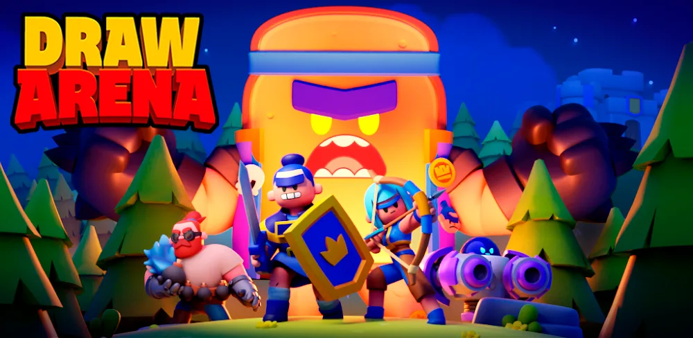 Draw Arena: Battle Tactics v1.1.12.0 MOD APK (High Damage, Rewards, No ADs)