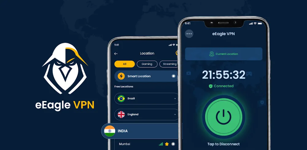 eEagle VPN v2.2.11.8 MOD APK (Premium Unlocked)