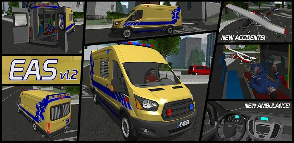 Emergency Ambulance Simulator v1.1.3.0 MOD APK (Free Purchase)