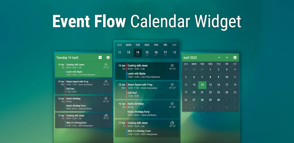 Event Flow Calendar Widget v1.1.9.6 MOD APK (Premium Unlocked)